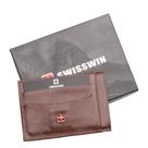 Porta Cartão de Couro com Porta Documento Suissewin Café Porta Cartão de Couro com Porta Documento Suissewin Café