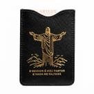 Porta Cartão Slim em Couro Cristo Redentor Artlux 3092 - Porta Cartão Slim em Couro Cristo Redentor Artlux 3092 -
