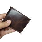 Porta Cartoes Carteira Lisa Couro Masculina Slim Compacta Dinheiro Documento Design Moderno