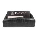 Porta-cartões de visita Dacasso Black Crocodile Embossed