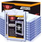 Porta-cartões magnéticos de 100 quilates para cartões colecionáveis com vitrine Porta-cartões magnéticos de 100 quilates para cartões colecionáveis com vitrine