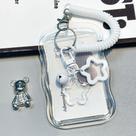 Porta-Cartões para Cartão de Ônibus OEM Transparente Plástico 110mmx73mm Branco Viagem