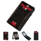 Porta-cartões Smart Wallet Typecase em couro preto polido