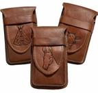 Porta Celular Bainha Country Para Cinto Em Couro Universal Estampas