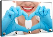 Porta Chave Dentista Dente Consultórios Sorriso Organizador Chaveiros
