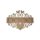 Porta Chave Lar Doce Lar Mdf Cru 1168