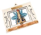 Porta Chave Nossa Senhora Aparecida Raiado Em Mdf - Branco Porta Chave Nossa Senhora Aparecida Raiado Em Mdf - Branco
