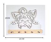 Porta chave organizador decorativo em madeira cachorro Porta chave organizador decorativo em madeira cachorro
