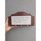 Porta Chaves 5 Ganchos Parede Decoração Moderna Madeira MDF Porta Chaves MDF: Que neste lar não falte..