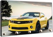 Porta Chaves Carros Camaro Amarelo Organizador Chaveiro