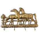 porta chaves cavalos bronze decoração casa parede artesanato