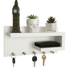 Porta Chaves com Prateleiras para Oculos e Carteira Mdf