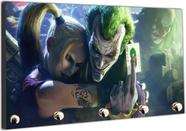 Porta Chaves Coringa Arlequina Batman Joker Organizador Chaveiro