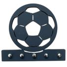 Porta Chaves Criativo Decorativo Bola Futebol Time Preto