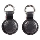 Porta-chaves de couro para Airtag KEEPXYZ Black V2.0 (x2) Porta-chaves de couro para Airtag KEEPXYZ Black V2.0 (x2)
