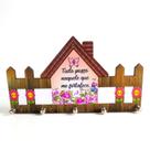 Porta Chaves Decorativo Casinha Cerquinha MDF Parede Religioso