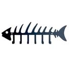 Porta-chaves Fishbone Metal Wall Rack preto 26cm