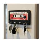 Porta Chaves Fita Cassete K7 Nostalgia Música Anos 80 Decoração Casa Fita Dupla Inclusa
