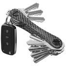 Porta-chaves KeySmart Carbon Fiber 3K, organizador compacto de 14 chaves