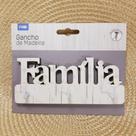 Porta Chaves MDF Família Autocolante