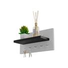 Porta chaves Minimalista Organizador Decoração Branco e Preto