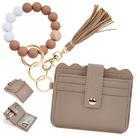 Porta-chaves Wallet Wristlet Lostars para mulheres, porta-cartões RFID