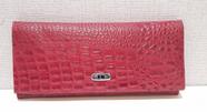 Porta cheque couro vermelho acompanha caneta