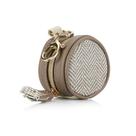 Porta-chupetas Itzy Ritzy Vanilla Latte, estojo com clipe de 6 cm