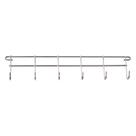 Porta Cintos 06 Ganchos 4130 320x70x30mm Cromado Jomer