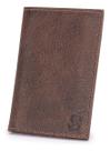 Porta Cnh Crlv Slim Masculino Em Couro De Alta Qualidade