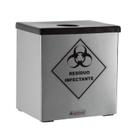 Porta Coletor De Material Perfurocortante Lixeira Inox 7 Litros