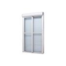 Porta com Persiana Integrada Automatizada em Alumínio Branco Caribe Max 220x120x14cm Jap