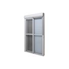 Porta com Persiana Integrada em Alumínio Branco Caribe Max 220x200x14cm c/ Tela Jap
