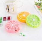 Porta Comprimido Com 7 Compartimentos Frutas Giratório