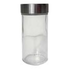 Porta Condimento/ Tempero/ Queijeira de Vidro com Tampa de Inox 90 ml