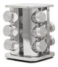 Porta Condimentos Base Giratório Inox 12 Potes - Temperos
