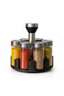Porta Condimentos Giratório em Aço Inoxidável com 6 Potes de Vidro 100 ml Base 360 Design Moderno para Cozinha Organizada e Prática Porta Condimentos Giratório em Aço Inoxidável com 6 Potes de Vidro 100 ml Base 360 Design Moderno para Cozinha Organizada e Prática