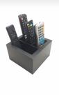 Porta Controle Remoto 04 Comp Em Mdf Preto Porta Controle Remoto 04 Comp Em Mdf Preto