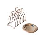 Porta copo com 5 pçs de metal com suporte para encaixe Porta copo com 5 pçs de metal com suporte para encaixe