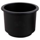 Porta Copo De Embutir Preto Grande 110X95mm