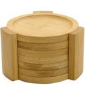 Porta Copo Redondo 10cm Com Suporte Ecokitchen Em Bambu Porta Copo Redondo 10cm Com Suporte Ecokitchen Em Bambu