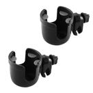 Porta-copos Acmor, carrinho de bebê, bicicleta, cadeira de rodas, preto (pacote com 2)