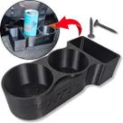Porta copos automotivo universal console central compartimento para 2 copos e porta objetos