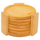 Porta copos bambu redondo com suporte ecokitchen mimo style - kit