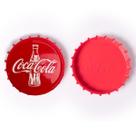 Porta Copos Coca Cola Vermelho e Branco 8,5cm - 6 unidades Porta Copos Coca Cola Vermelho e Branco 8,5cm - 6 unidades