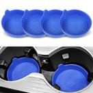 Porta-copos de carro SINGARO, pacote com 4 porta-copos de silicone, azul