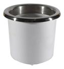 Porta Copos de Embutir Em ABS Com Acabamento em Inox P/ Barcos Lanchas Veleiros Cor Branca Porta Copos de Embutir Em ABS Com Acabamento em Inox P/ Barcos Lanchas Veleiros Cor Branca