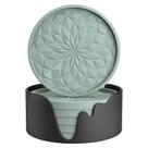 Porta-copos de silicone ME.FAN com suporte pacote com 6 Desert Sage