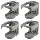 Porta Copos Dobrável P/ Barcos Lancha Veleiros Cinza Kit 4 Porta Copos Dobrável P/ Barcos Lancha Veleiros Cinza Kit 4
