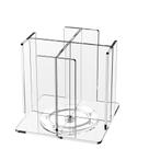 Porta-copos e tampas KOTEMON 4 compartimentos rotativos transparentes Porta-copos e tampas KOTEMON 4 compartimentos rotativos transparentes